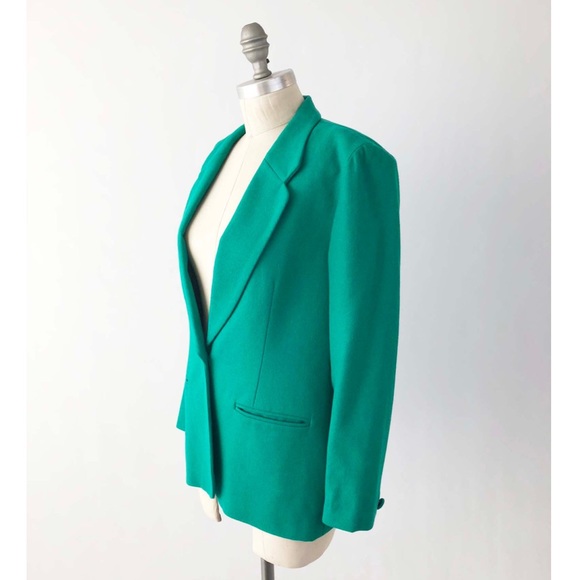Bright Green Pendleton Blazer 100% Virgin Wool.☘️ - Picture 8 of 8
